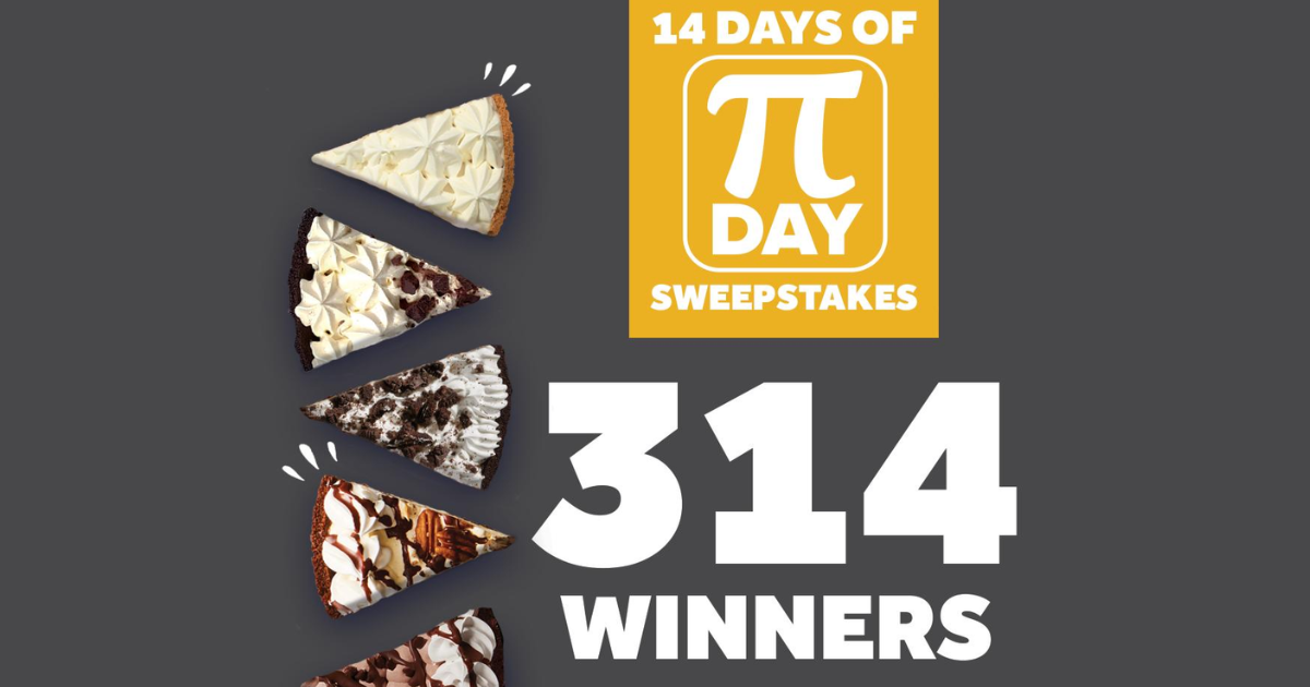 Edwards Desserts Pi Day Giveaway