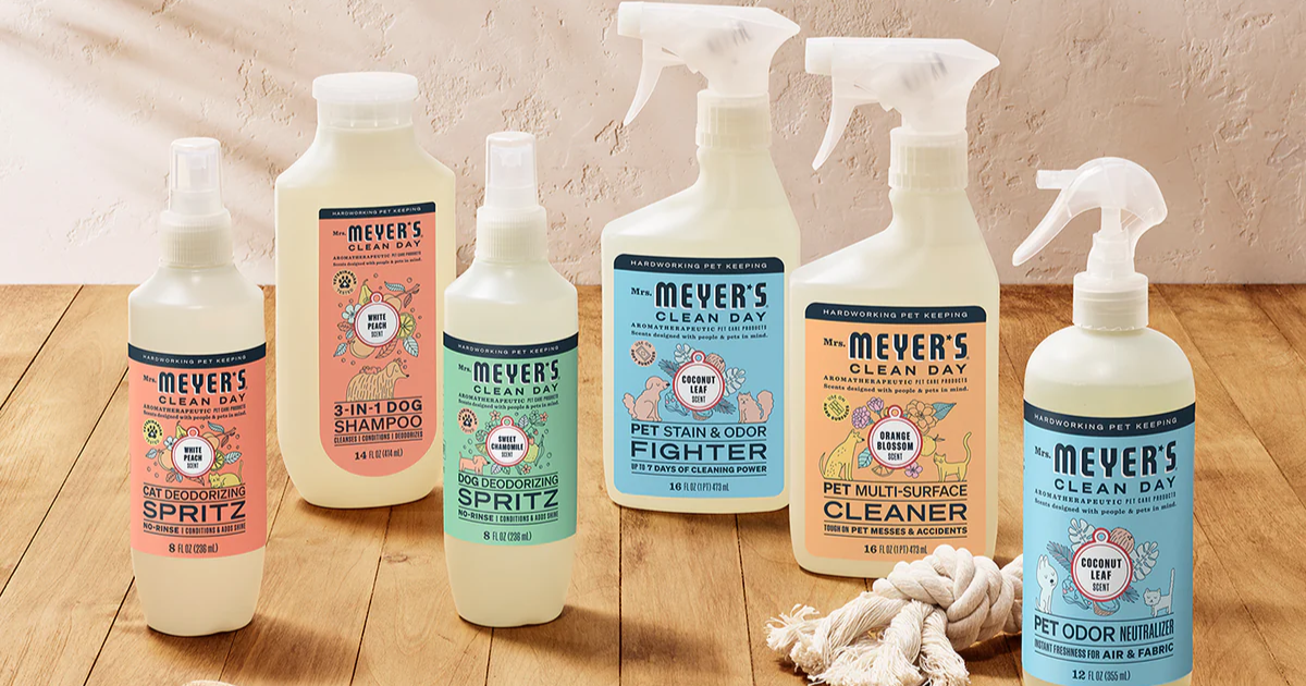Free Full Size Mrs Meyers Pet Care Product