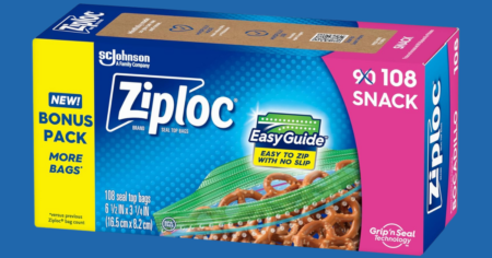 ZIPLOC SNACK BAGS