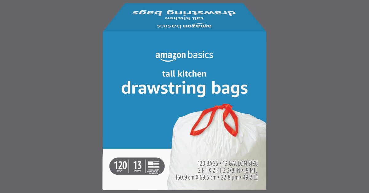 AMAZON BASICS TRASH BAGS AMAZON BASICS TRASH BAGS