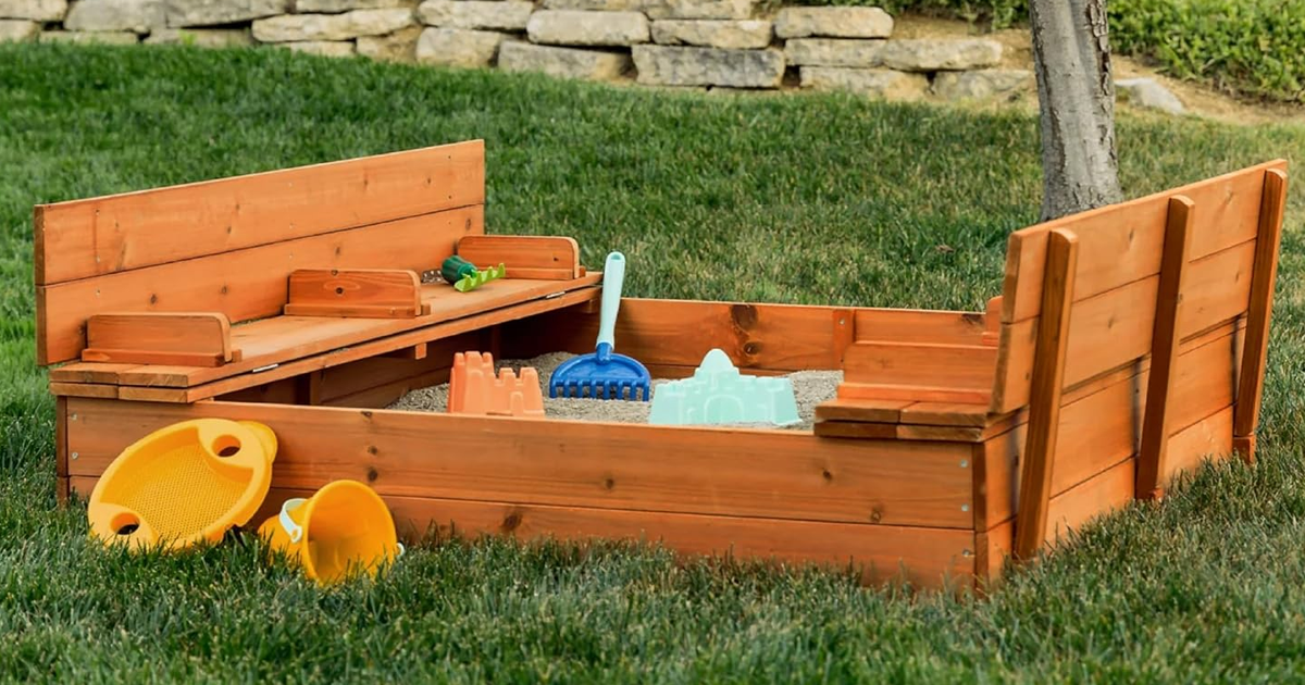 Best Choice Products Kids Outdoor Wooden Sandbox