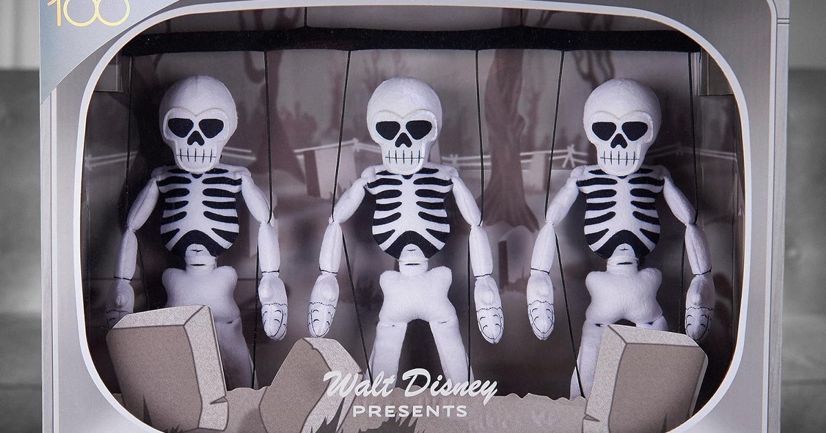 Disney100 Years of Wonder Walt Disney Presents Silly Symphonies Skeleton Dance Collectible Plush