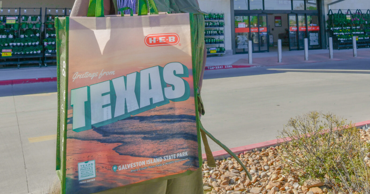 H E B Reusable Tote Bag for Earth Day