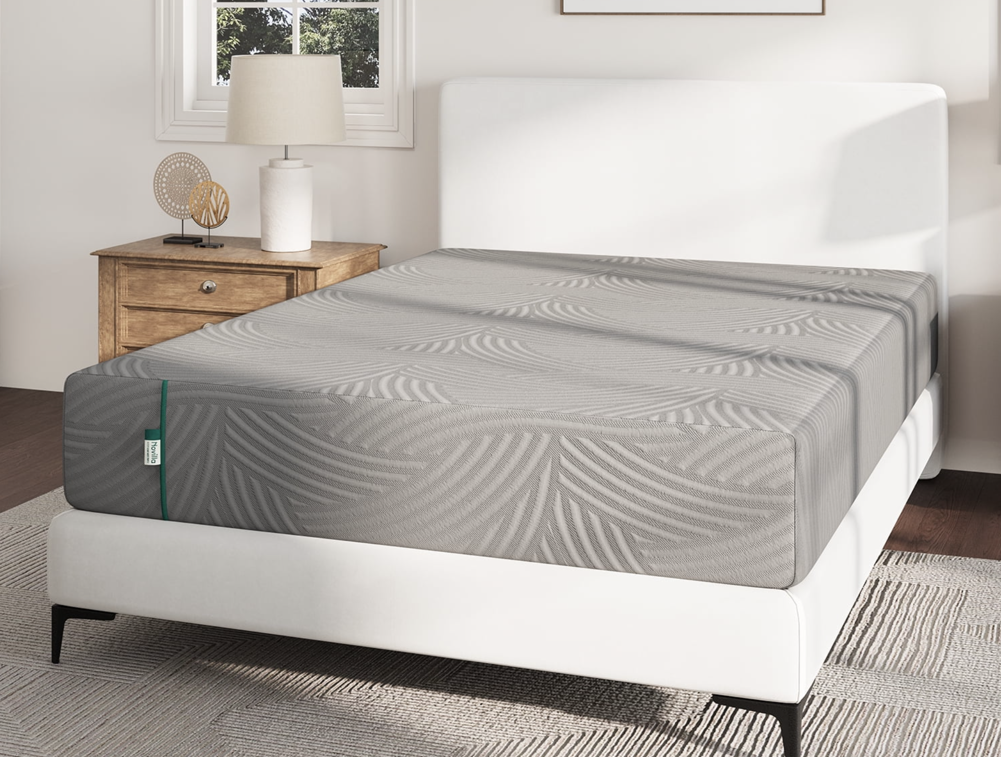 Novilla Atease 6 Medium Gel Memory Foam Mattress Adult Queen Size Novilla Atease 6 Medium Gel Memory Foam Mattress Adult Queen Size