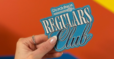 Free Regulars Club Patch at Dutch Bros
