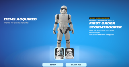 Star Wars First Order Stormtrooper Free Fortnite Skin