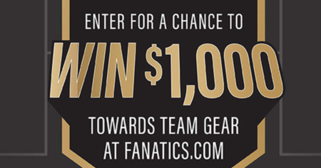 The Dark Horse and Fanatics Sweepstakes