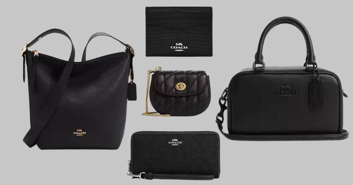 coach black up to 70% off