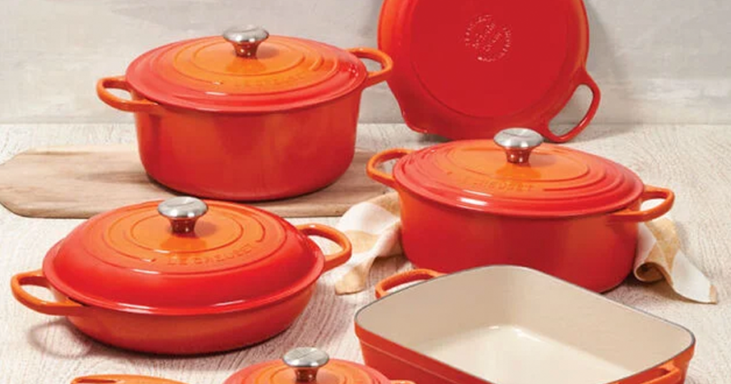 le creuset cast iron set