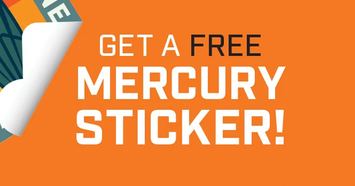 mercury marine sticker
