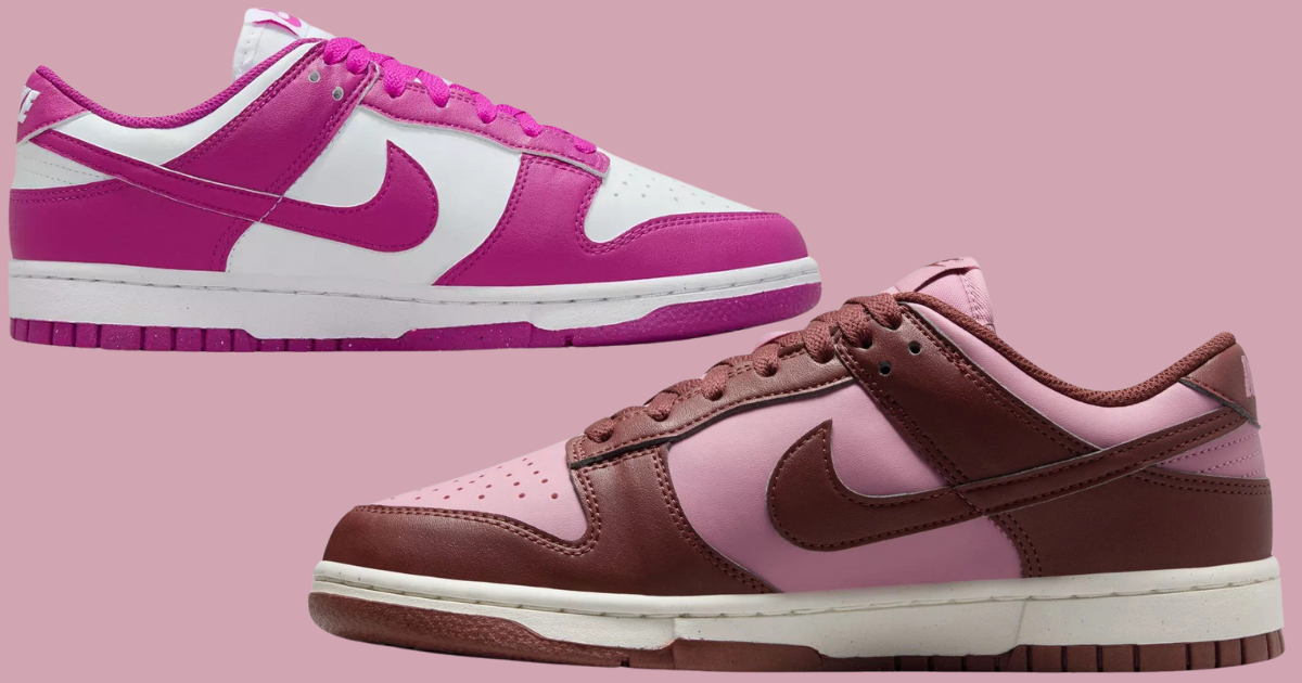 nike dunks pink