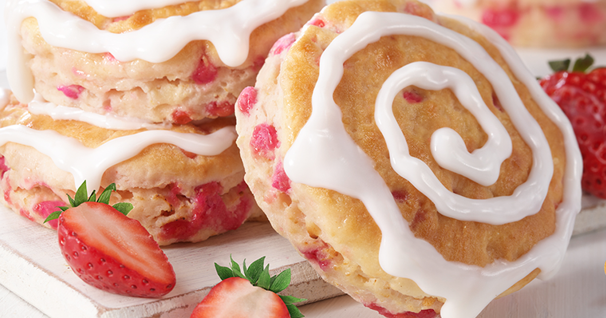 strawberry biscuit