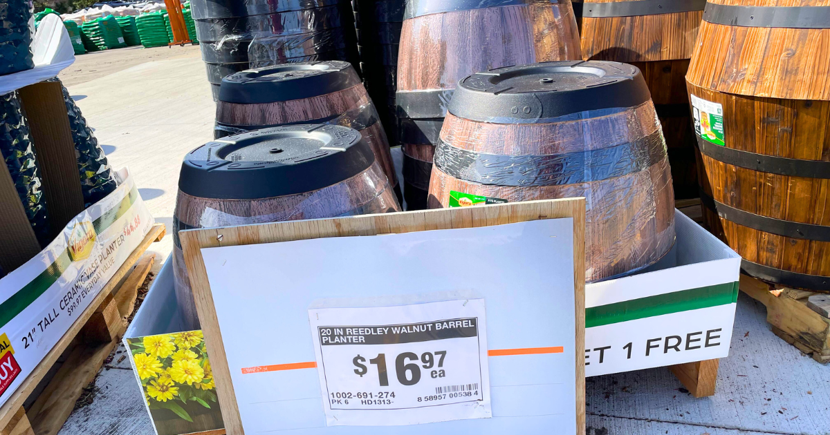 wine barrel planters wine barrel planters