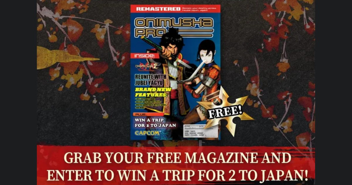 FREE Capcom Onimusha 2 Samurai’s Destiny Retro Pro Magazine
