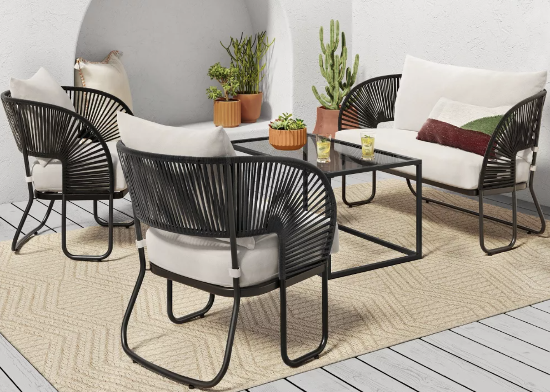 Mackworth Rope Patio Loveseat Mackworth Rope Patio Loveseat