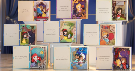 Pop mart disney princess fairy tale series scene figures