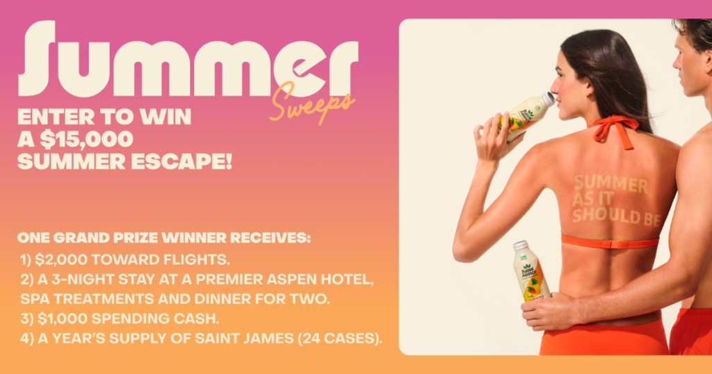 Saint James Summer As It Should Be Sweepstakes