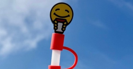 FREE Smiley Straw Topper at Scooters Coffee