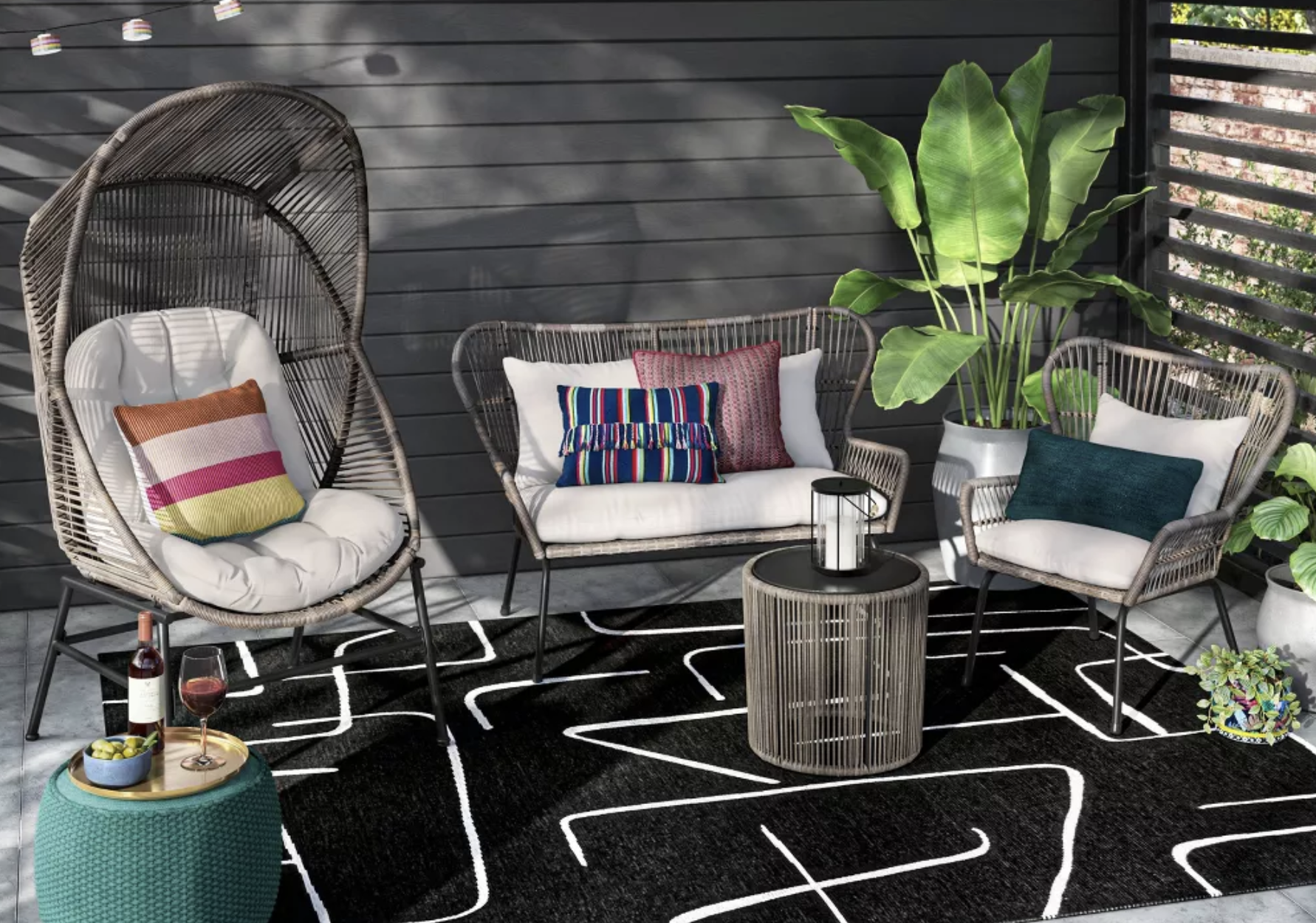 Threshold Latigo Patio Statement Egg Chair Threshold Latigo Patio Statement Egg Chair