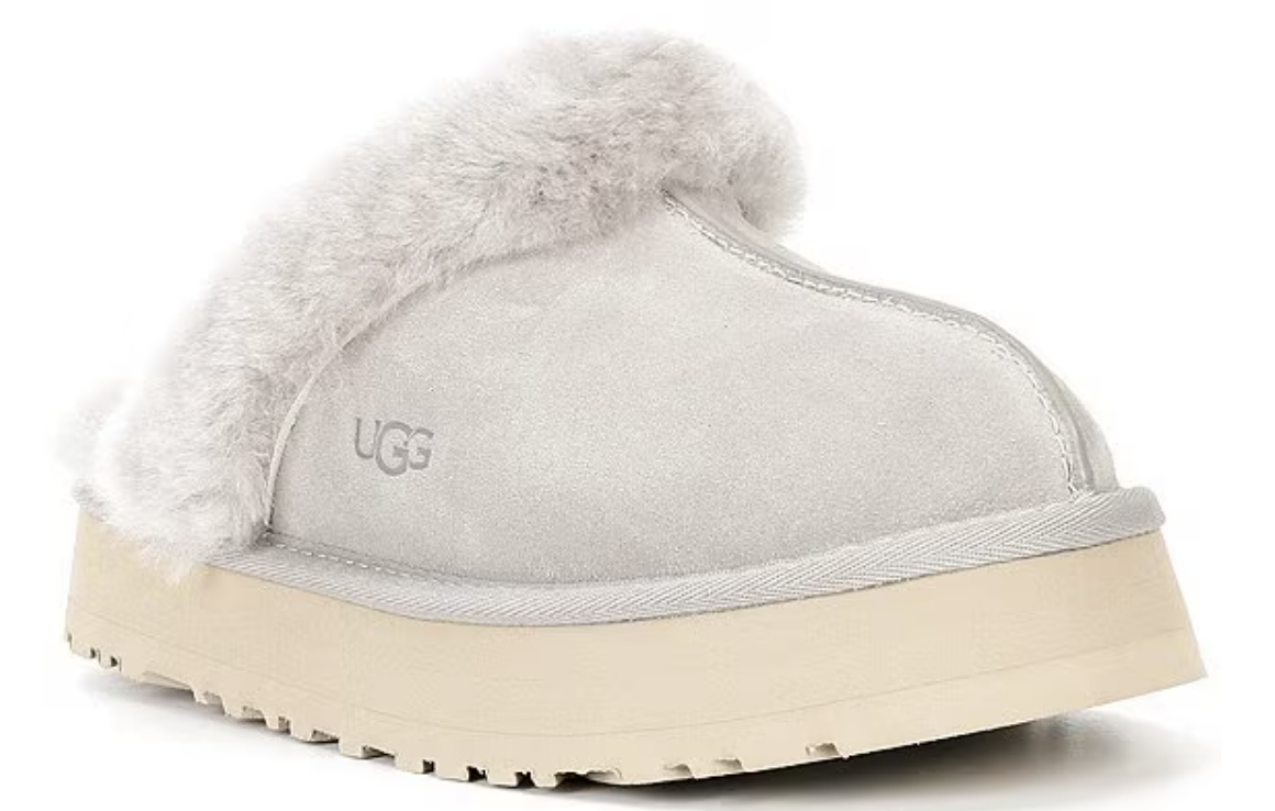 UGG Disquette Suede Fur Platform Slippers UGG Disquette Suede Fur Platform Slippers