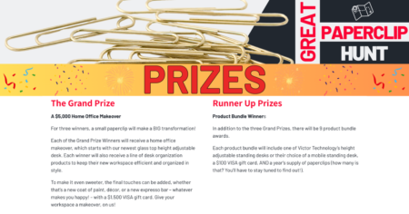 Victor Technology Great Paperclip Hunt Sweepstakes