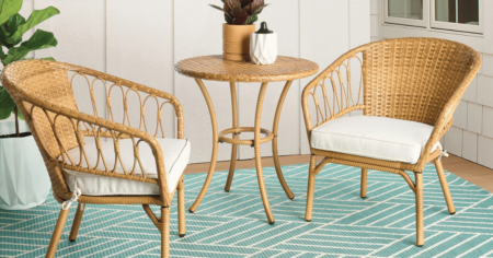 Wicker patio set