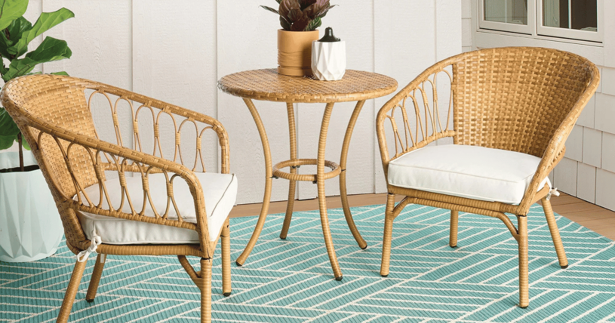 Wicker patio set