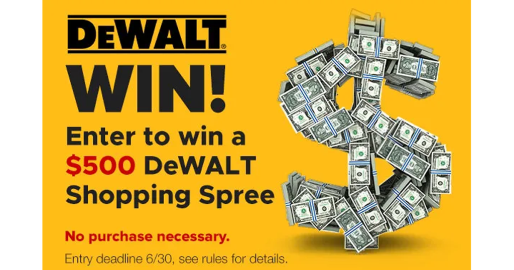 dewalt shopping spree