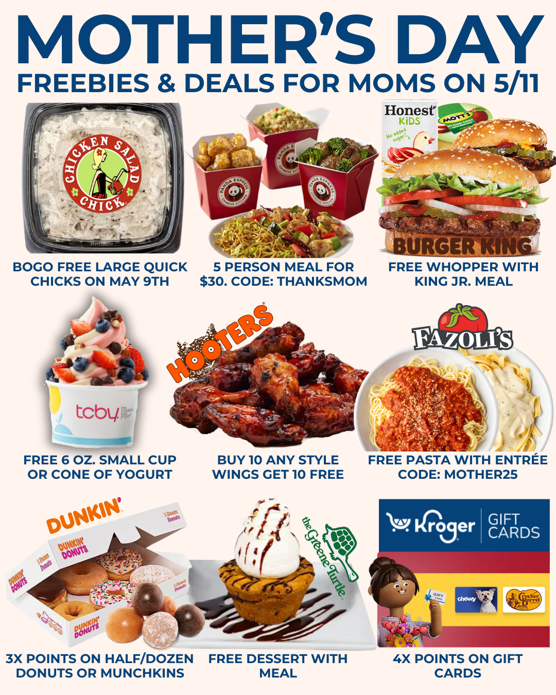 Mother's Day Freebies & Deals 2025 Mother's Day Freebies & Deals 2025