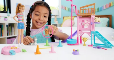 Barbie and stacie to the rescue puppy playground playset
