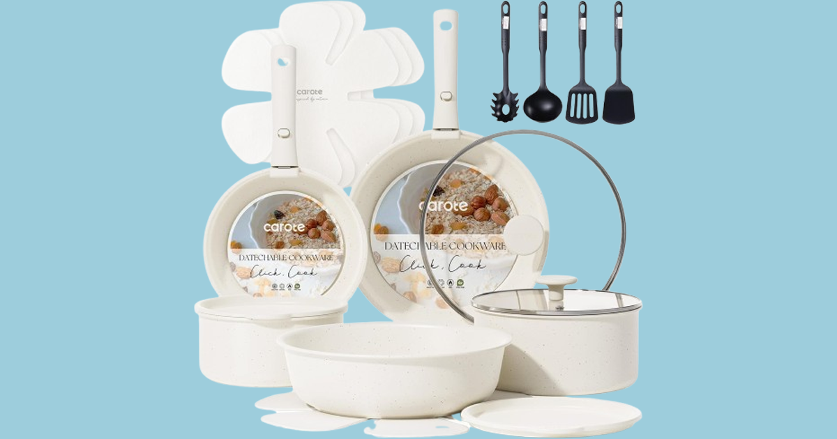Carote 19pcs pots and pans set
