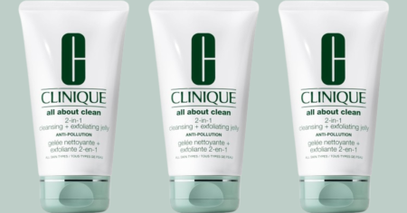 Clinique all about clean 2 in 1 cleansing exfoliating jelly