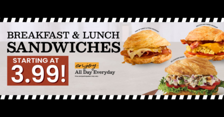 Corner Bakery Cafe Launches New Sandwich Deals
