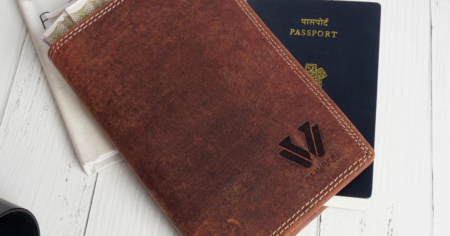 Free Premium Full Grain Leather Passport Holder