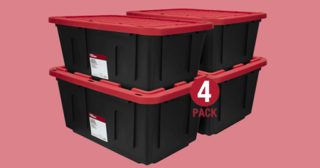 Hyper Tough Large Storage Bin 4 pk