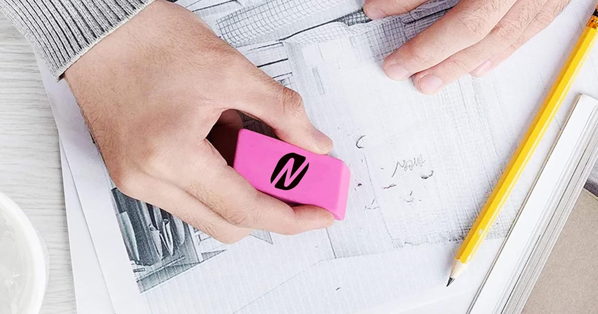 Novarbee pink erasers Novarbee pink erasers