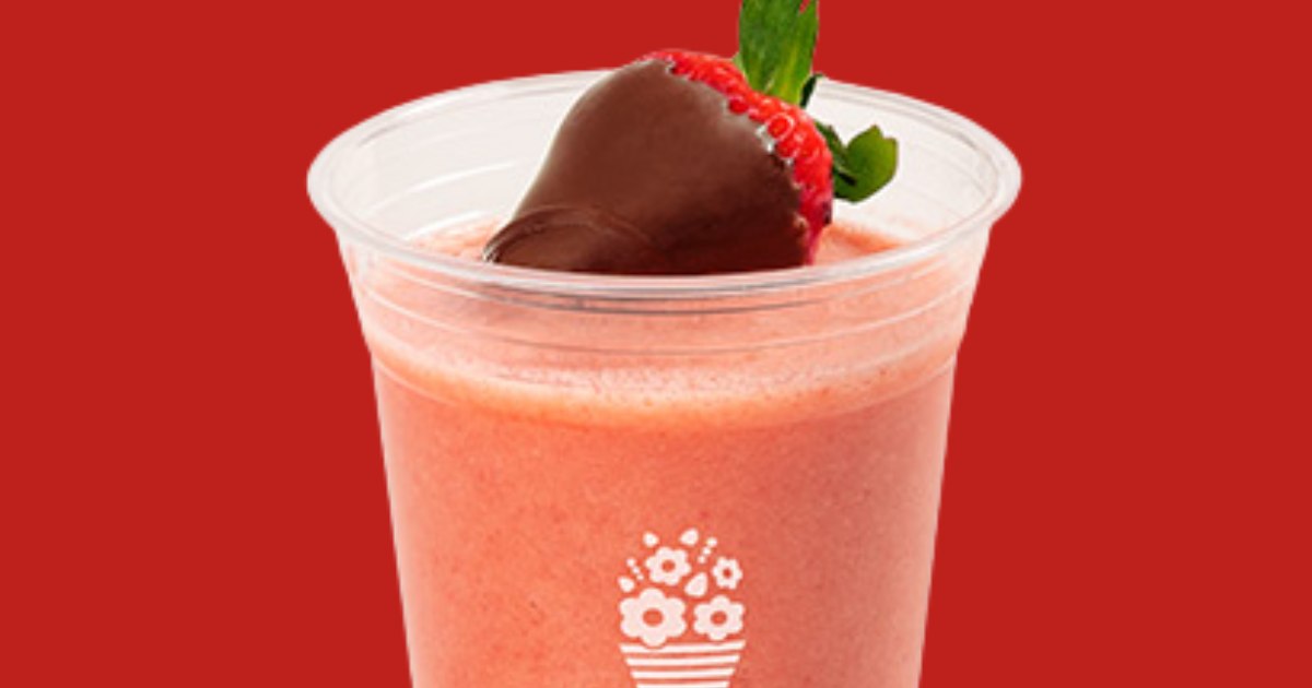 Pineapple Strawberry Smoothie at Edible Arrangements Pineapple Strawberry Smoothie at Edible Arrangements