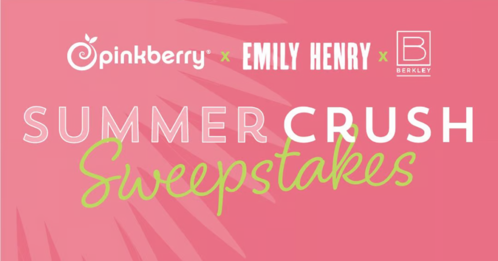 Pinkberry Emily Henry Summer Crush Sweepstakes