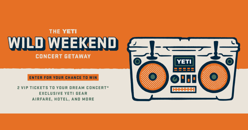 The YETI Wild Weekend Getaway Sweepstakes