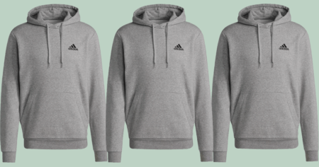 adidas men essentials fleece hoodie