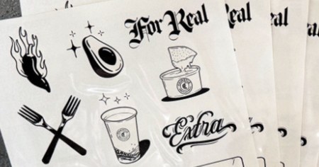 chipotle tattoo sheets