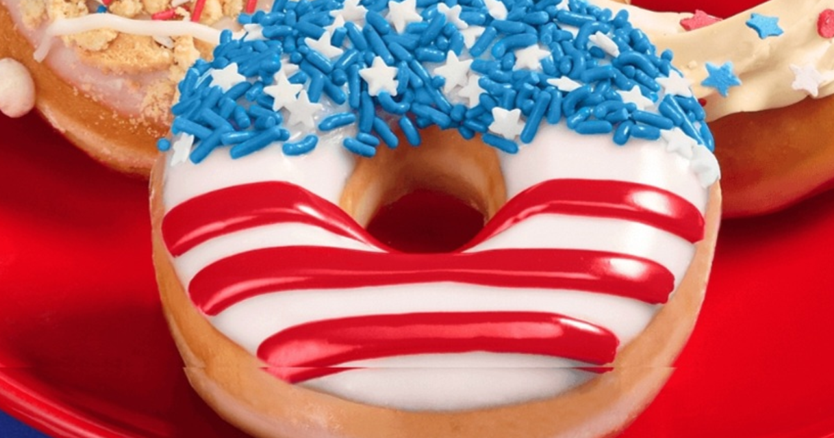 krispy kreme red white and blue doughnuts krispy kreme red white and blue doughnuts