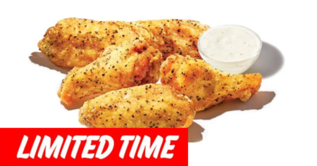 FREE 5 PC Lemon Pepper Wings at Zaxbys