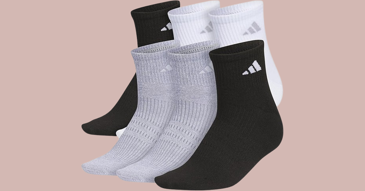 Adidas womens superlite quater socks 6 pack Adidas womens superlite quater socks 6 pack