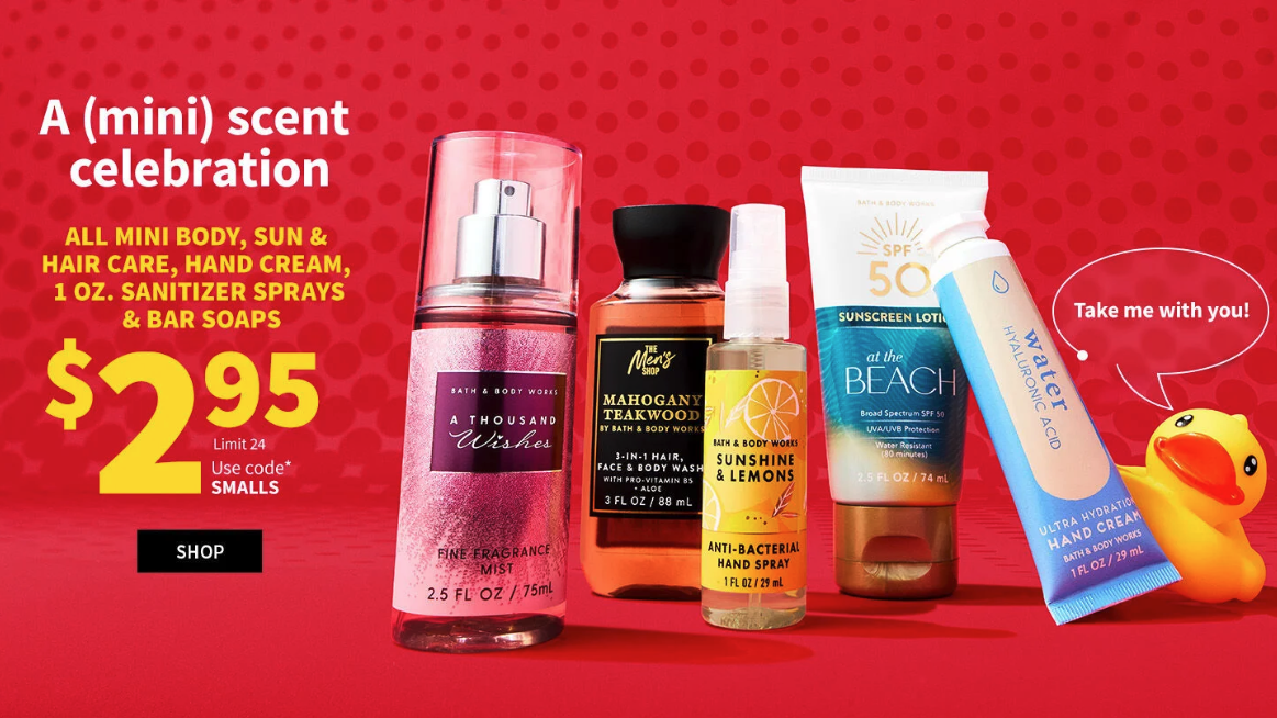 Bath Body Works Minis