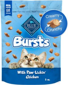 Blue Buffalo Bursts Crunchy Creamy Cat Treats Blue Buffalo Bursts Crunchy & Creamy Cat Treats