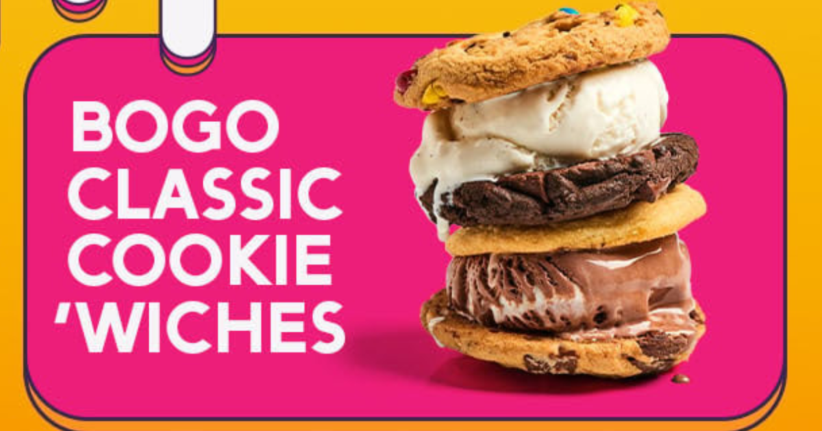 Buy One Get One Cookie wiches at Insomnia Cookies Buy One Get One Cookie wiches at Insomnia Cookies