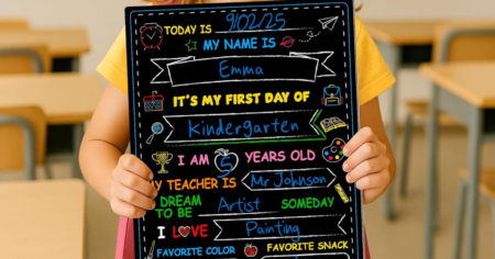 First Last Day of School Sign