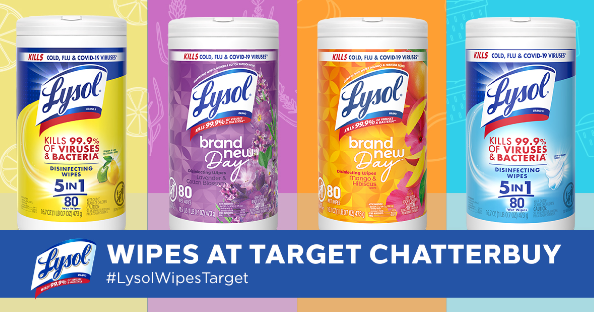 LYSOL Wipes at Target Chatterbuy with Ripple Street LYSOL Wipes at Target Chatterbuy with Ripple Street