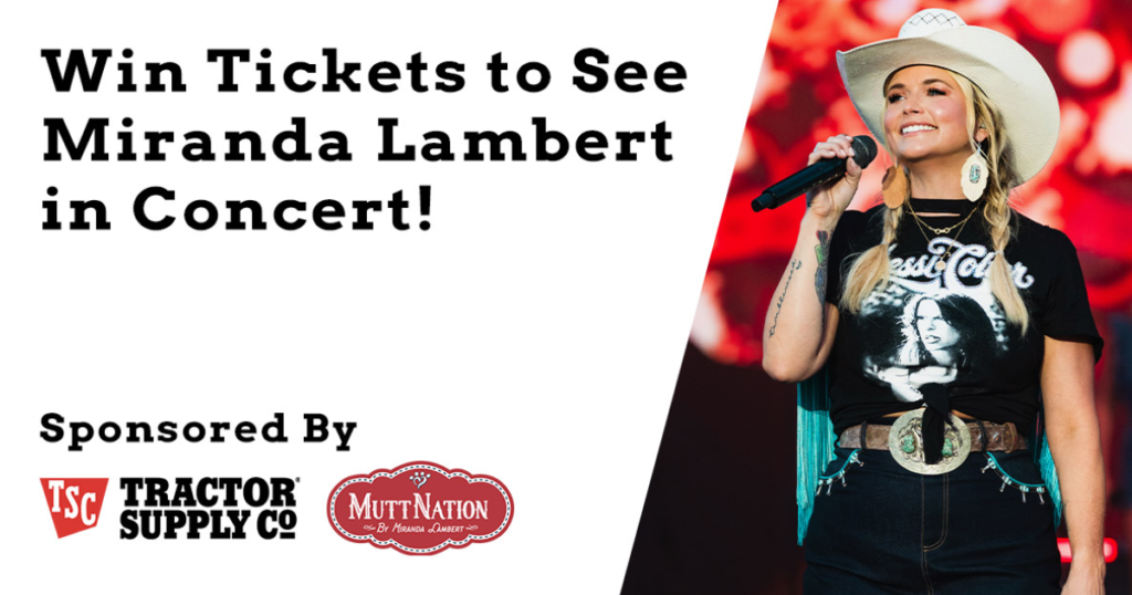 Miranda Lambert Pit Tickets Sweepstakes
